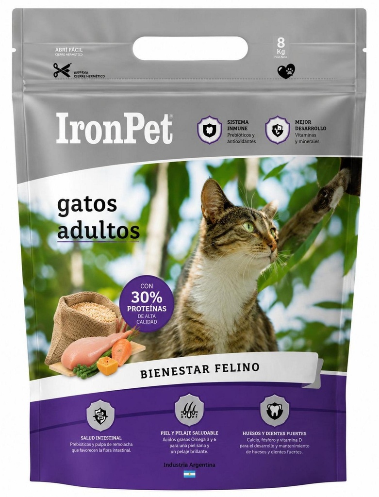 [1733] IRON Cat Gato x 3 kg