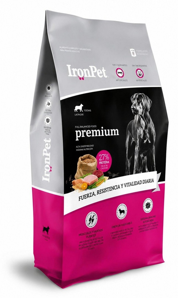 IRON Premium Adulto M-L x 20 kg (RG)