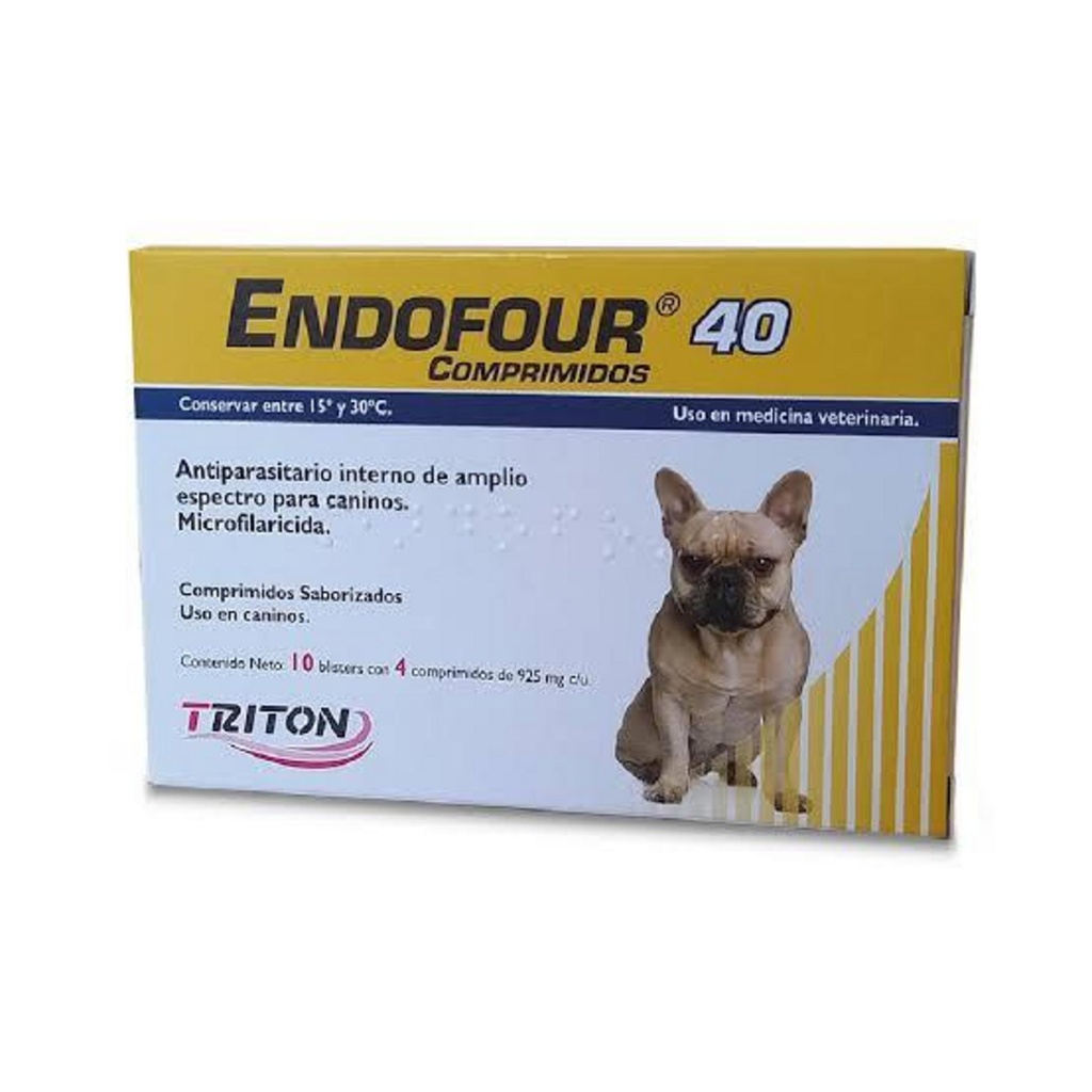 ENDOFOUR 40 Antiparasitario x 4 comprimiods