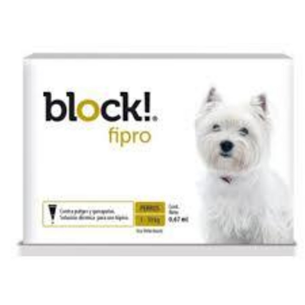BLOCK Fipro S hasta 10 kg Pipeta