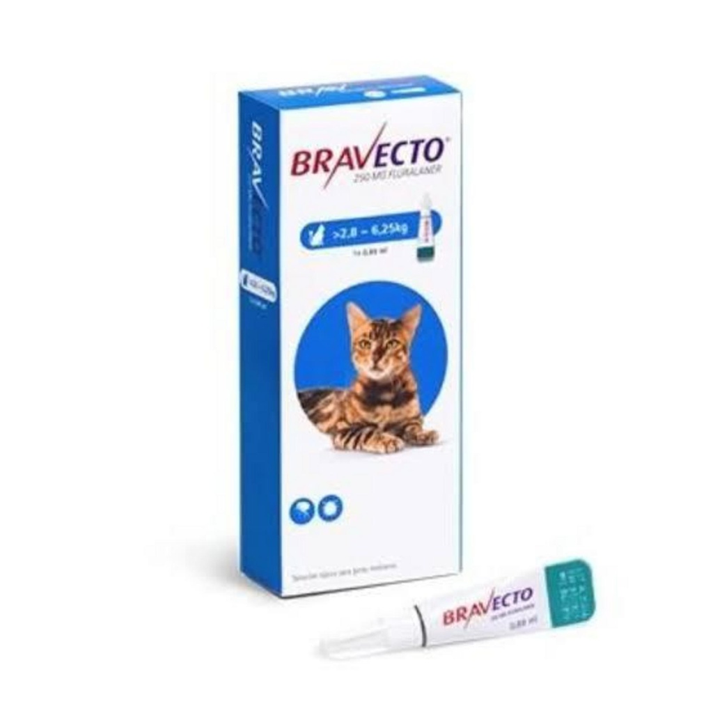 BRAVECTO Spot On Gato 250 mg (2,8-6,25kg)