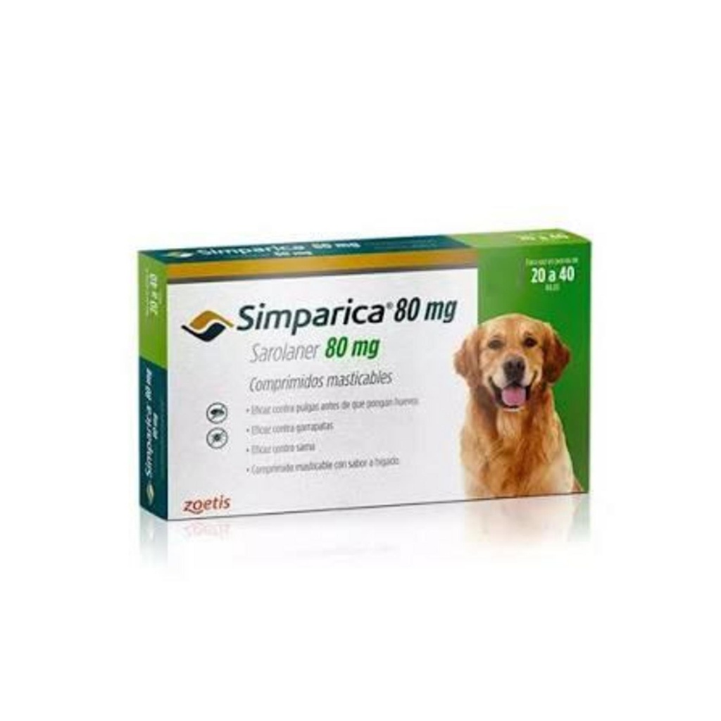 SIMPARICA 80 mg (20-40 kg)